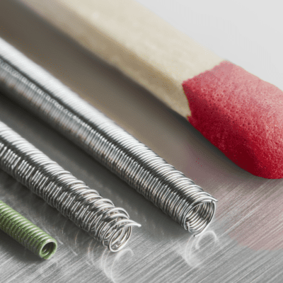 a close-up of several springs