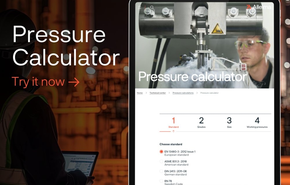 Alleima Pressure Calculator