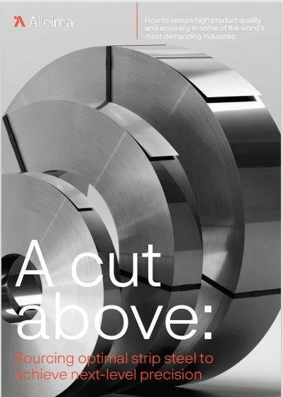 a close-up of a roll of steel