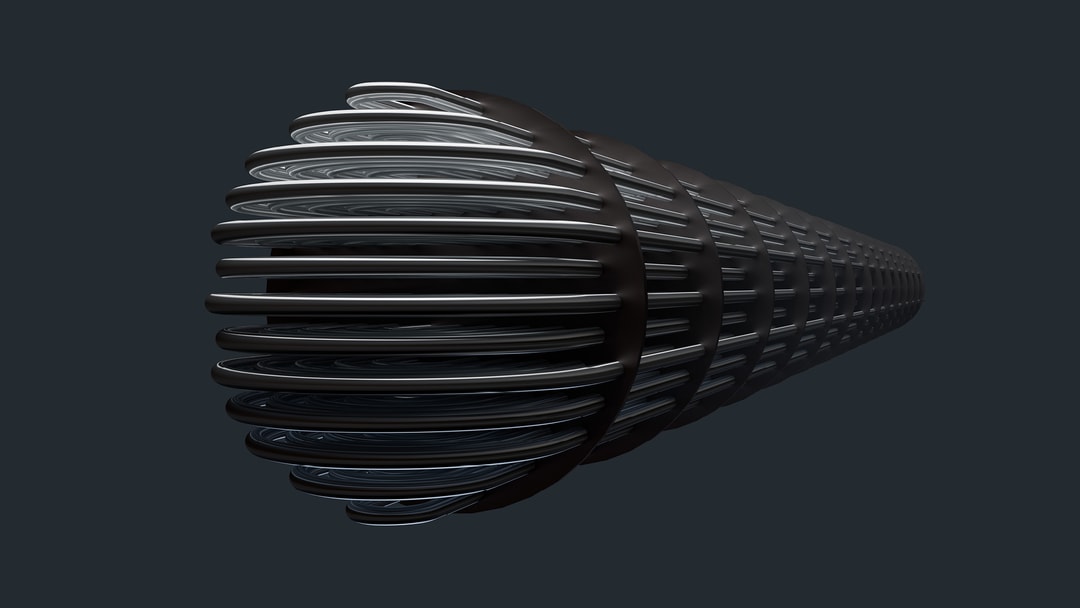 a black and silver object