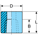 a blue square with lines and arrows