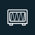 en vit linje på en svart bakgrund