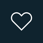 ett vitt hjärta på en mörk bakgrund