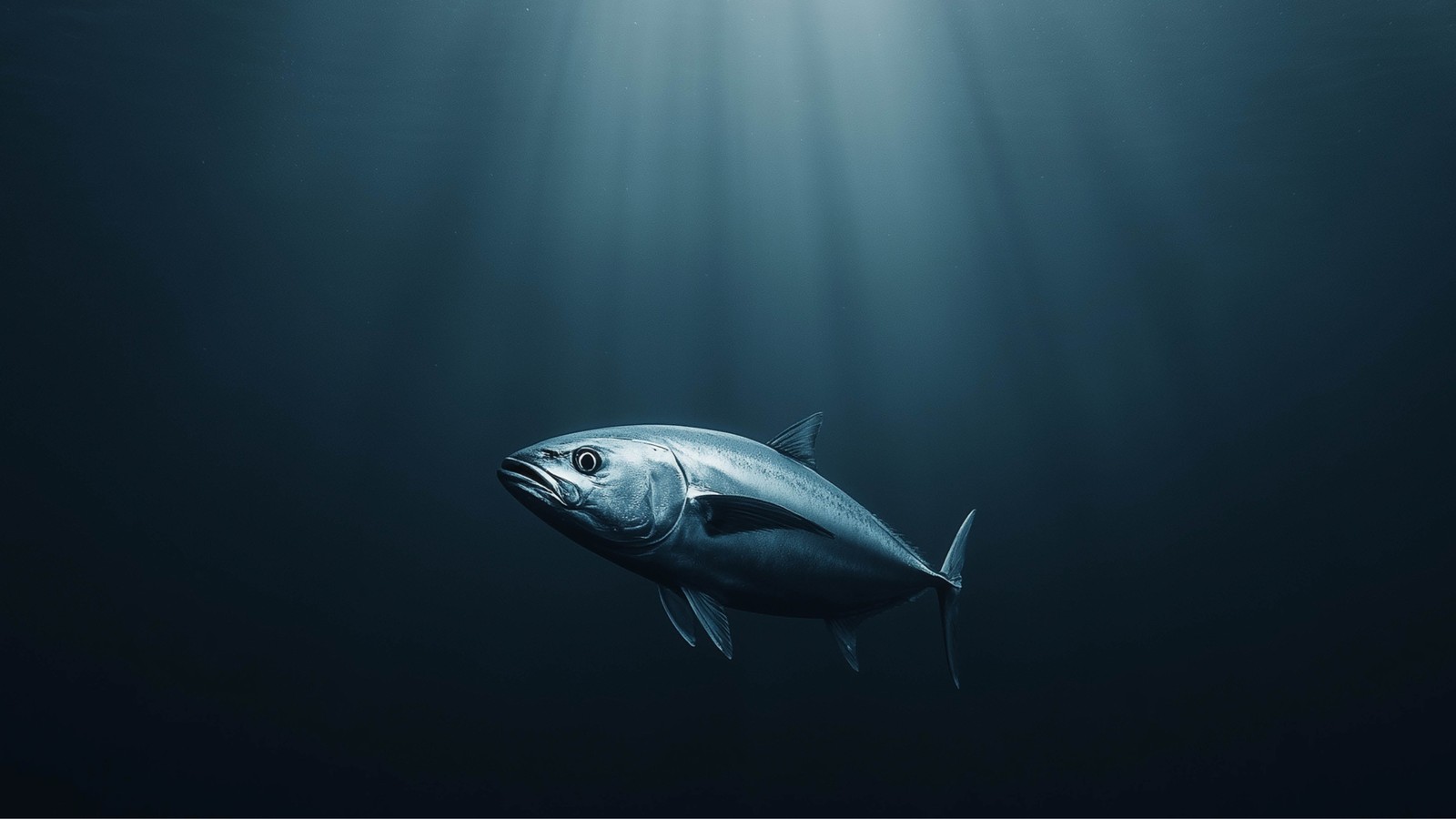 a fish swimming in the water