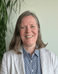 a person smiling at camera