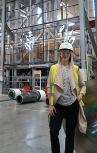 a person in a hard hat