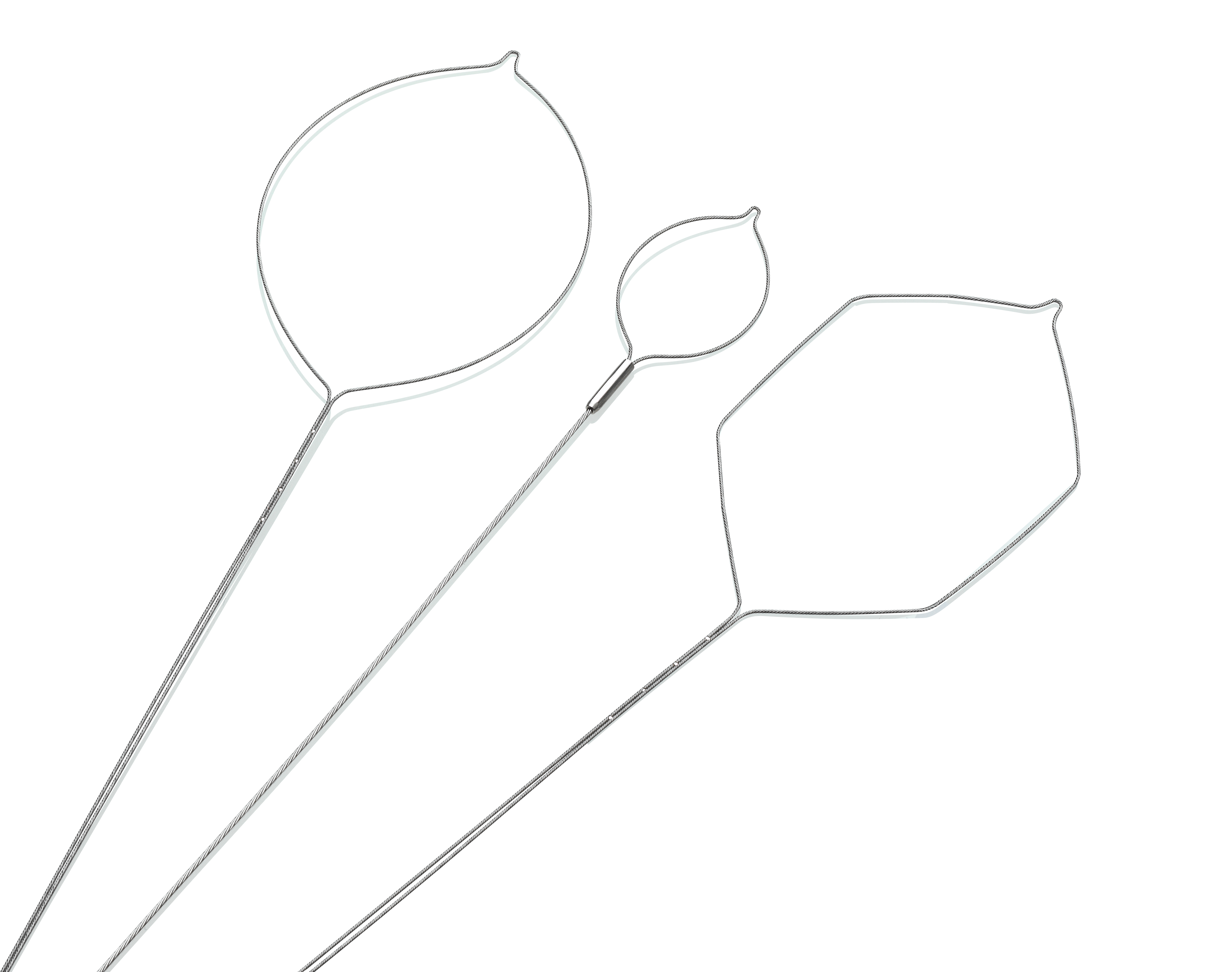 en grupp av objekt med blad