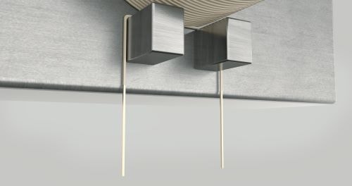 en närbild av en metallkub
